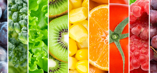 Conosci la regola dei 5 colori della frutta e della verdura?