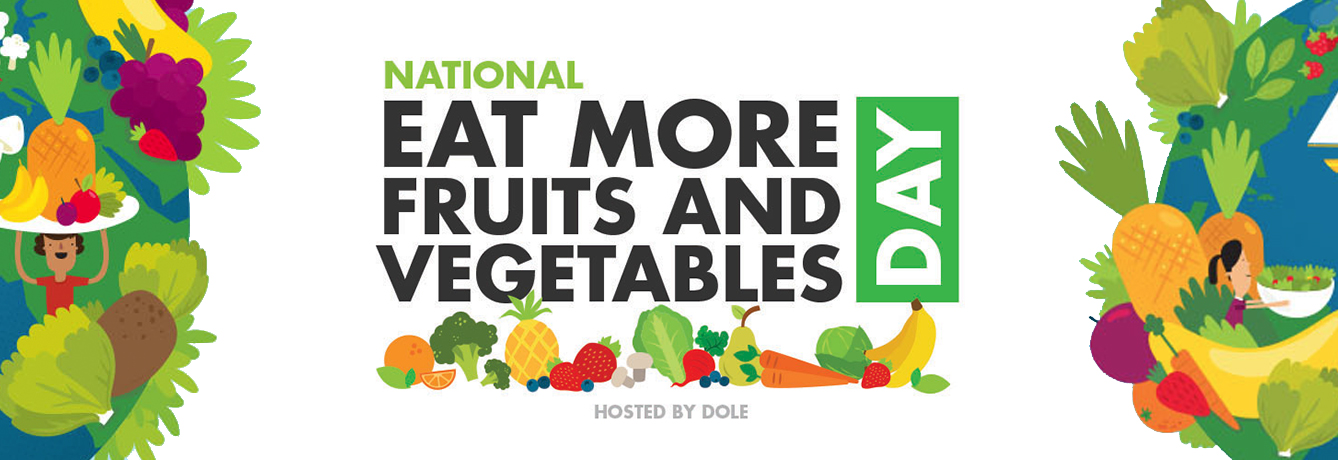 May 21 is ""Eat More Fruits and Vegetables Day""!