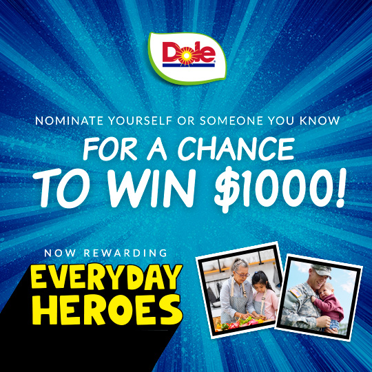 Marvel Dole Everyday Heroes 1X1 Contest Ad