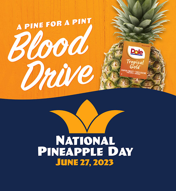 Pineapple Day Blood Drive Header Image