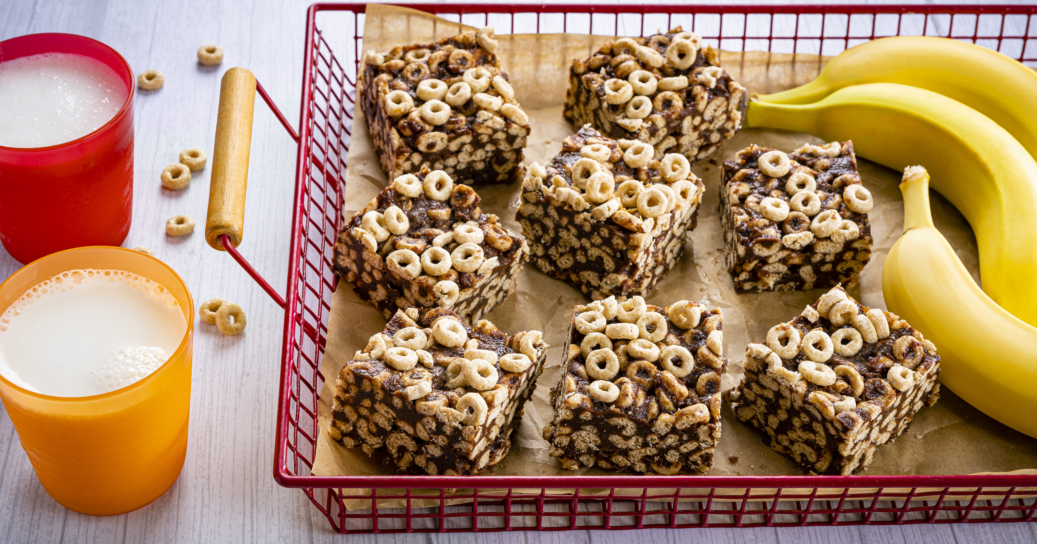 Grab and Go Chewy Banana Cereal Bars
