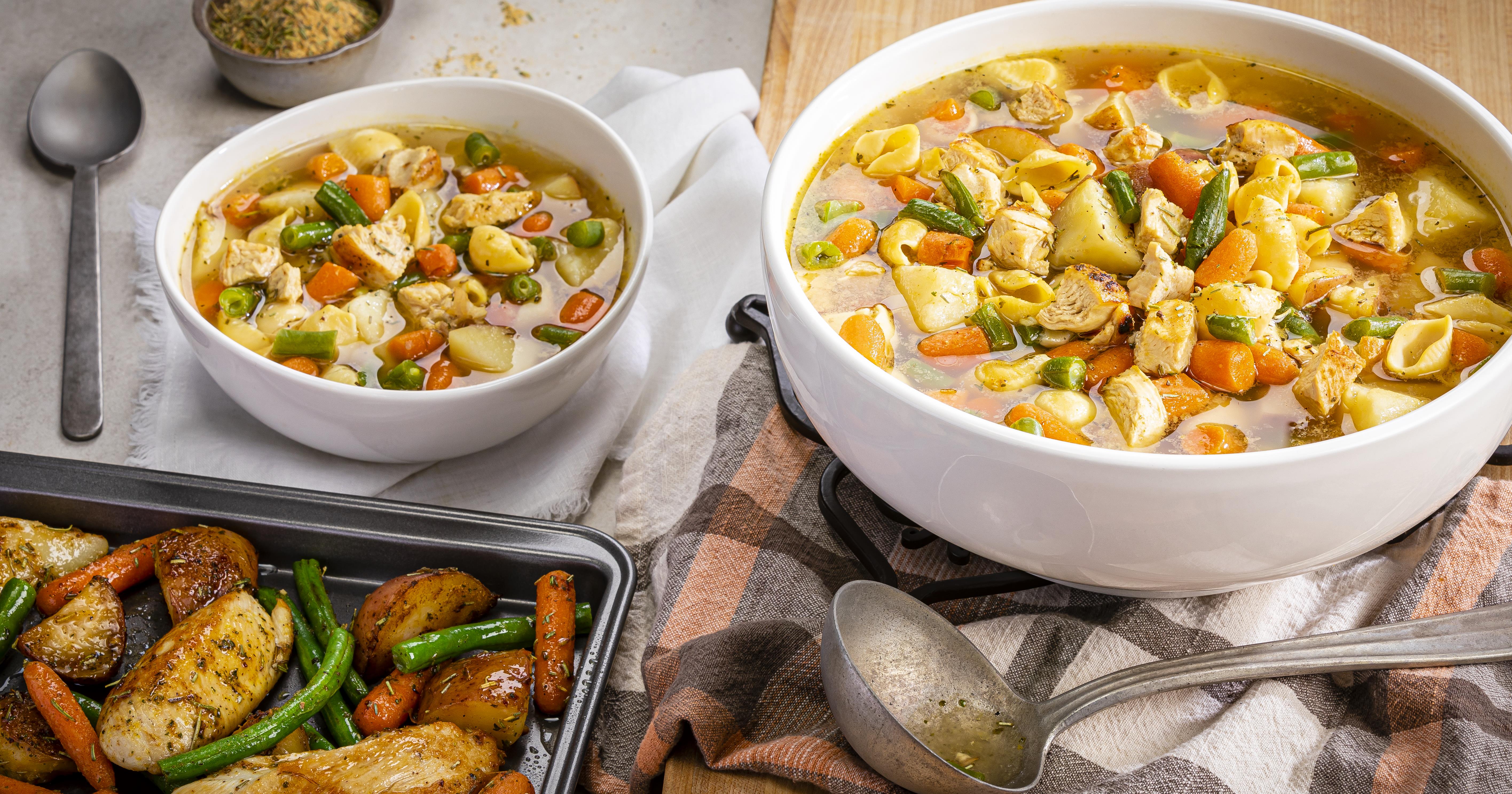 Roasted Chicken and Vegetable Soup