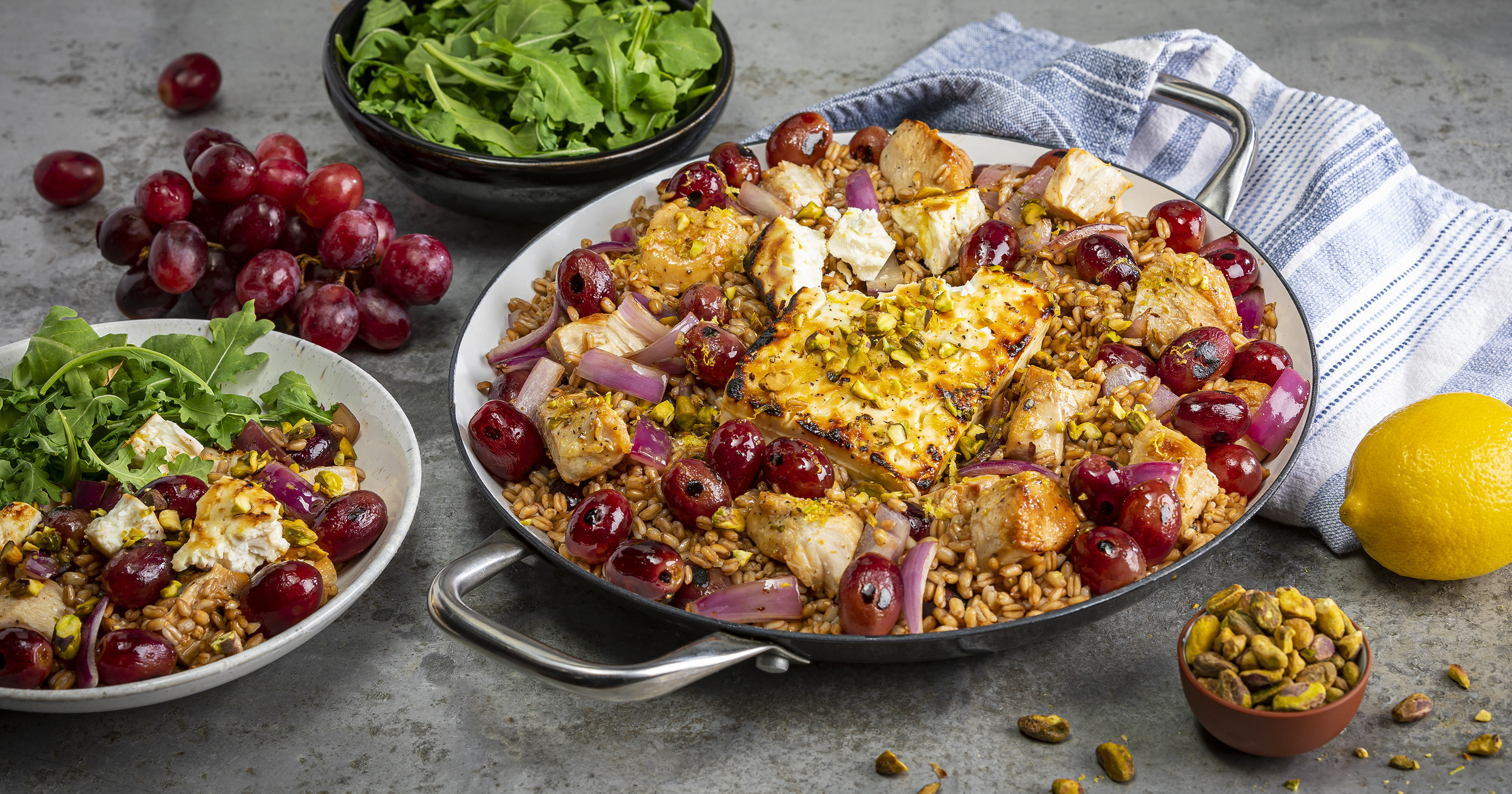 Sweet Skillet Chicken with Grapes