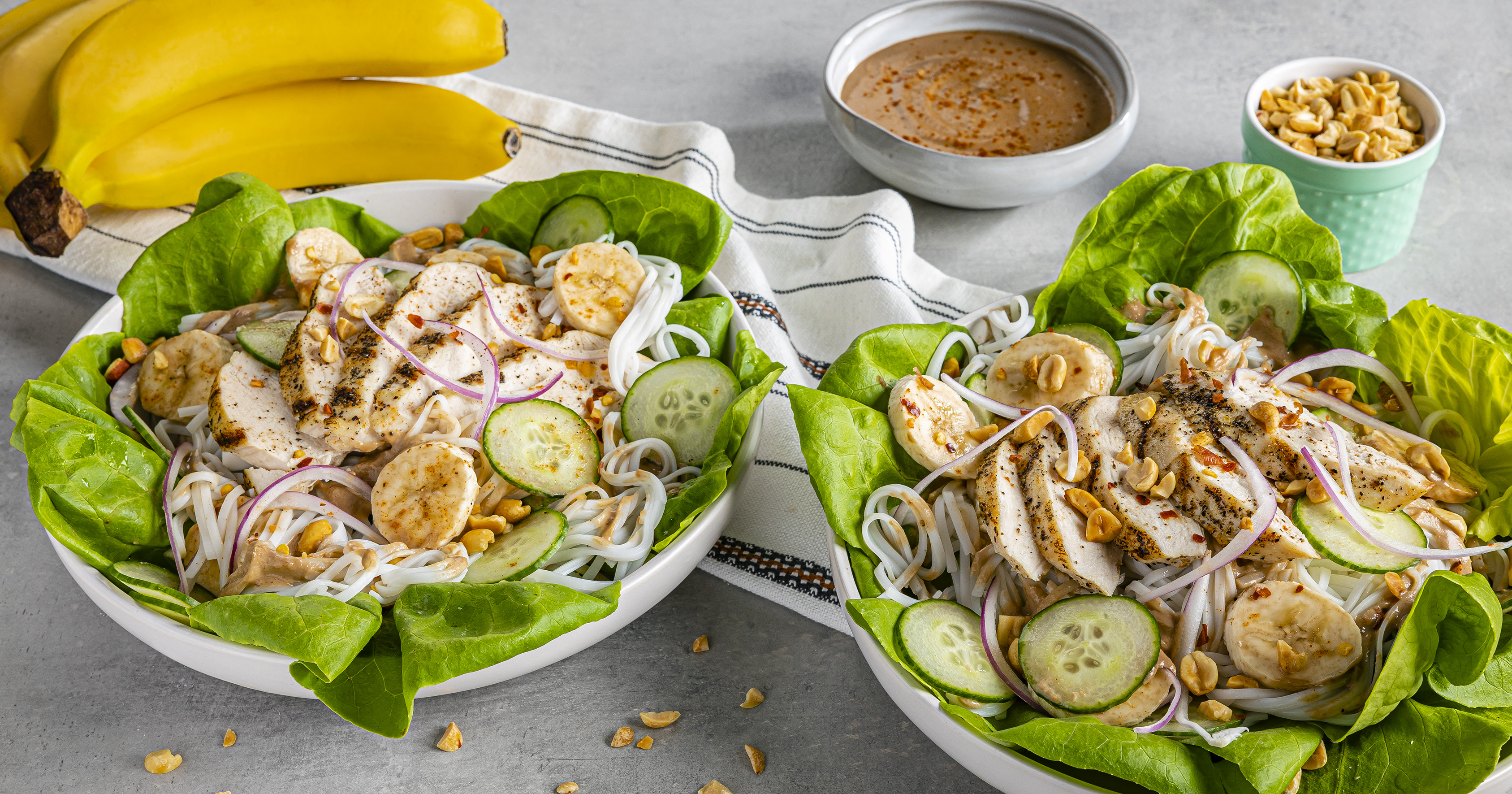 Thai Noodle Salad With Banana Peanut Dressing