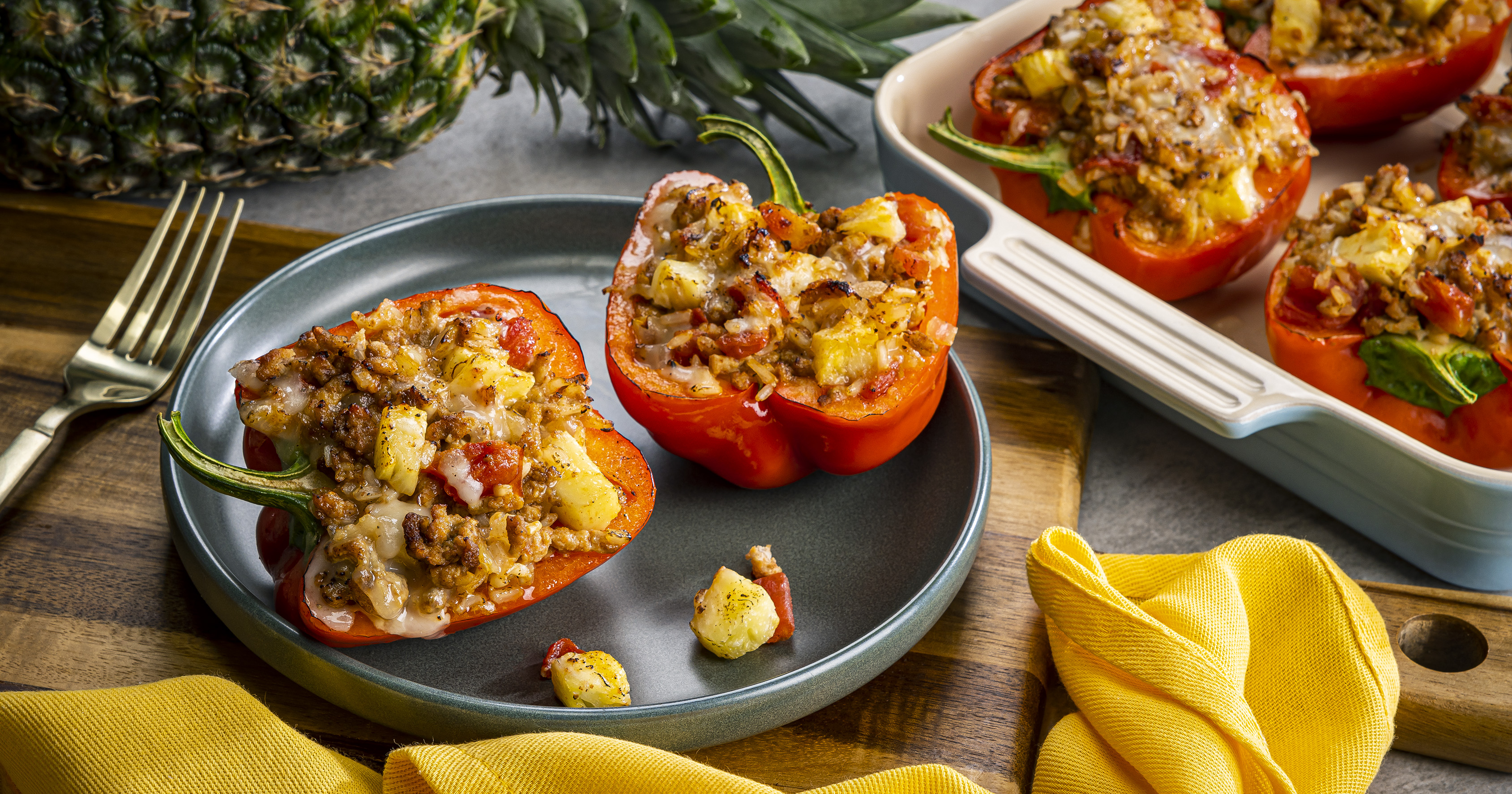 Unbelievable Turkey and Pineapple Infused Stuffed Peppers