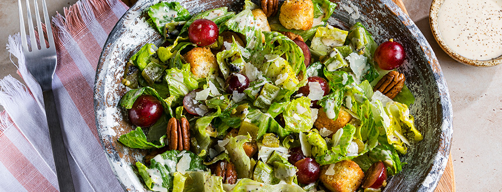 Fire Roasted Hatch Chile Red Grape Caesar Salad