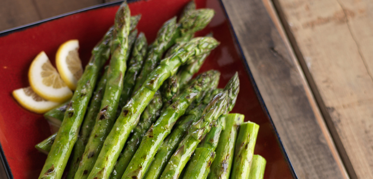 Grilled Asparagus with Lemon Mustard Sauce