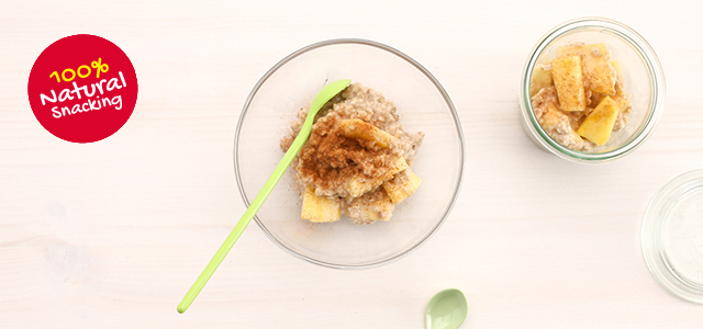 Good morning muesli: cinnamon porridge with pineapple