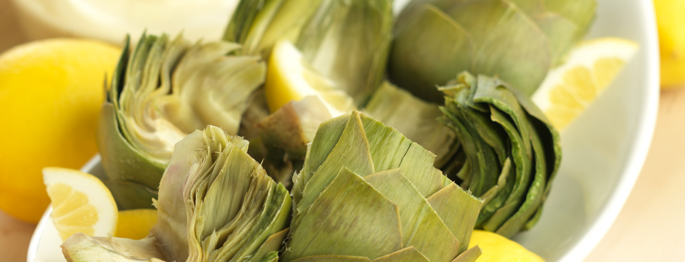 Quick Steamed Artichokes with Lemon Dip