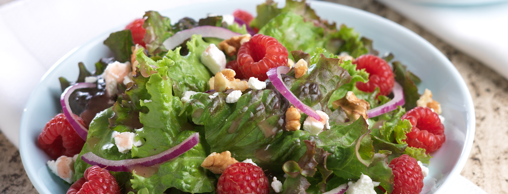 Red Leaf Raspberry Salad