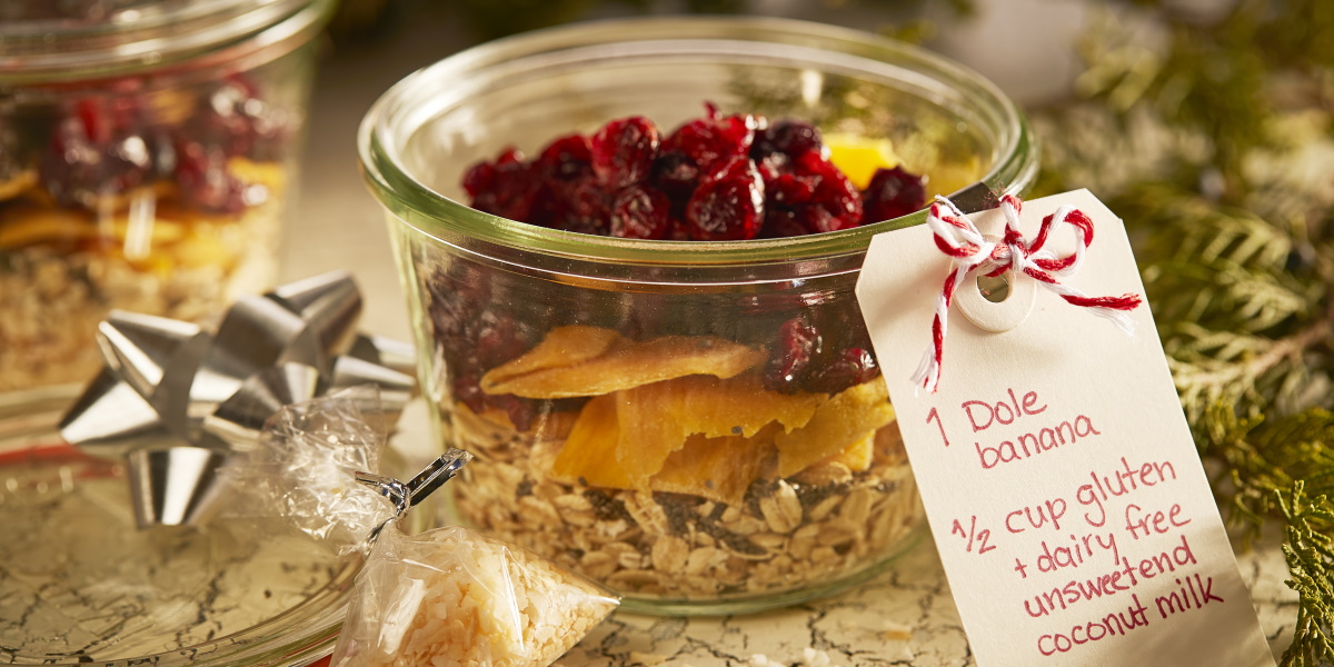 DIY Gift Jars: Tropical-Cranberry Overnight Oats