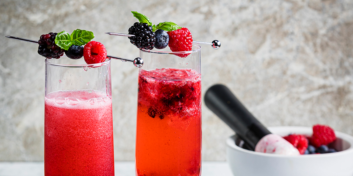 Berry French 75 Mocktail